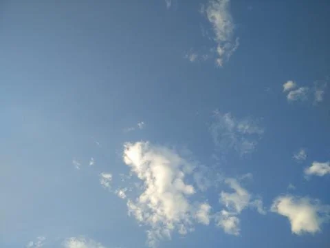 Cloud shapes in the sky Foto stock