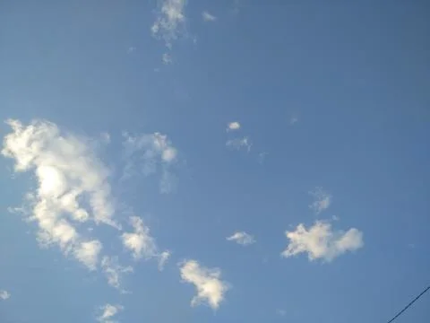 Cloud shapes in the sky Stock Photos