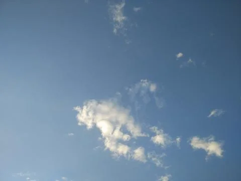 Cloud shapes in the sky Foto stock