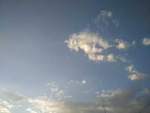 Cloud shapes in the sky Stock Photos