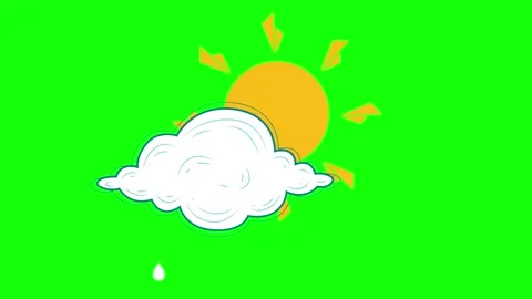 Cloud Shining with Sun Motion Graphic Overlay Stock Footage 341337195