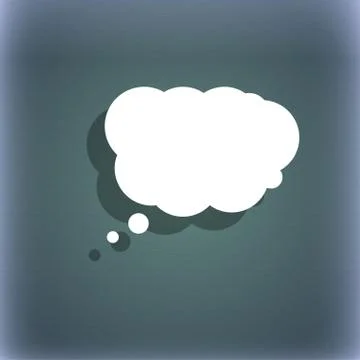 Cloud sign icon. Data storage symbol. On the blue-green abstract background with 스톡 일러스트