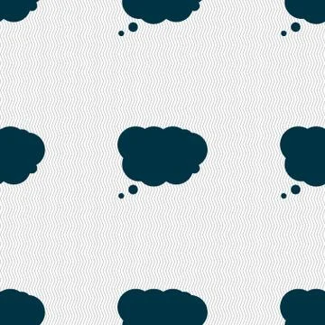 Cloud sign icon. Data storage symbol. Seamless abstract background with geometri Ilustración de archivo