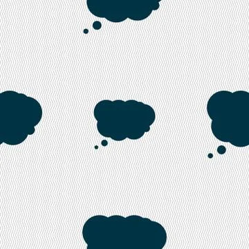 Cloud sign icon. Data storage symbol. Seamless abstract background with geometri Illustrazione stock