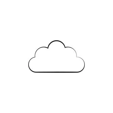 Cloud sign icon. Elements of weather signs icon. Premium quality graphic design Illustrazione stock