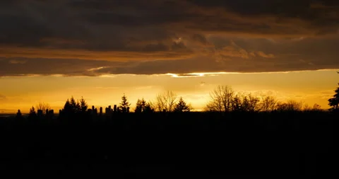 Cloud Silhouette at Burnaby Mtn Park Day Timelapse Stock Footage 339107454