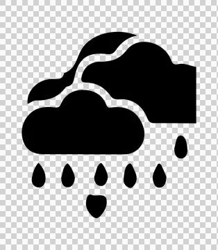 Cloud silhouette vector illustration, cloud logo Stock Illustration