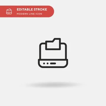 Cloud Simple vector icon. Illustration symbol design template for web mobile  Illustrazione stock