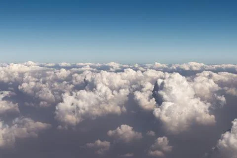 The cloud sink in layer of particulate matter Stock Photos