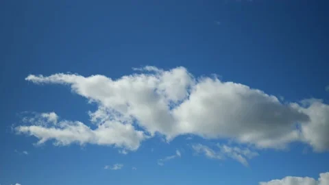 Cloud In The Sky 4K Slow Motion Stock Footage 212078588