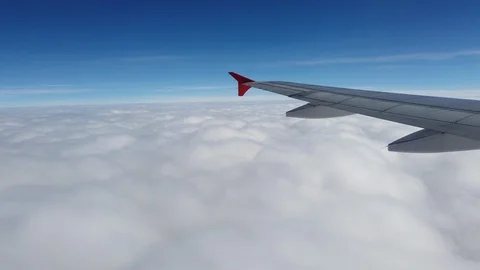 Cloud sky from airplane Stock Footage 111889754