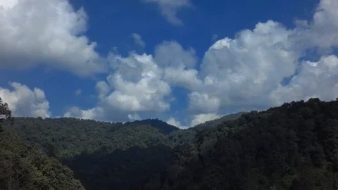 Cloud Sky And Mountain Time Lapse Stock Footage 121018197