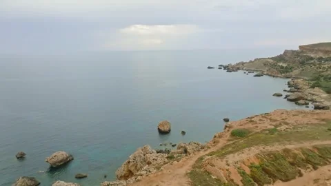 Cloud sky and sun in the sea, hills, cliffs Stock Footage 246476391
