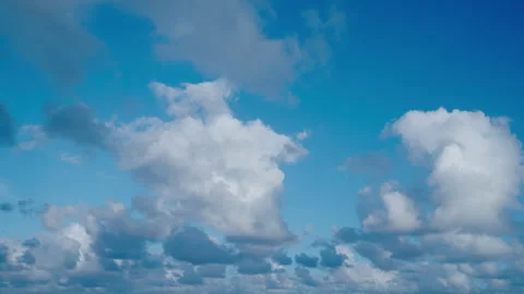 Cloud in the sky. Background with cloud. Cloud sky with overcast clouds, 4k Stock Footage 345176915