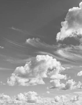 Cloud in the sky. Background with cloud. Gloomy sky with overcast clouds Stock Photos