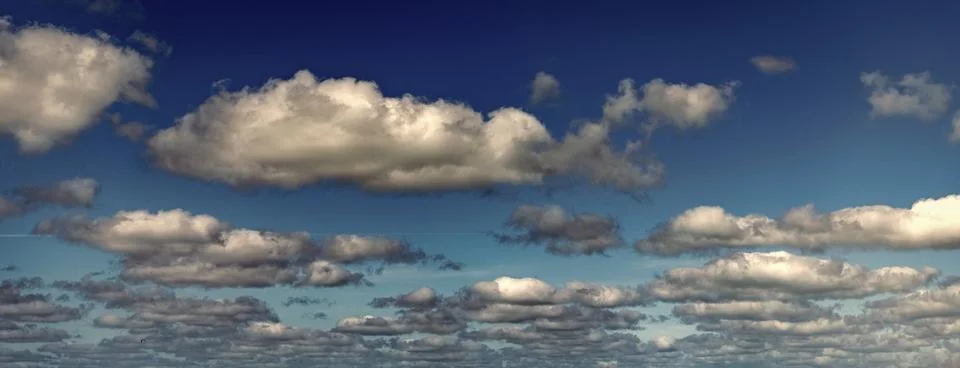 Cloud in the sky. Background with cloud. Gloomy sky with overcast clouds Stock Photos