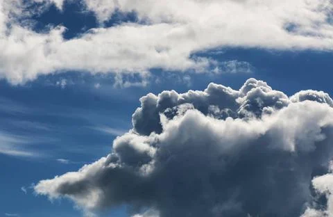 Cloud sky dark big various objects of the summer season in the best of thi... Foto stock