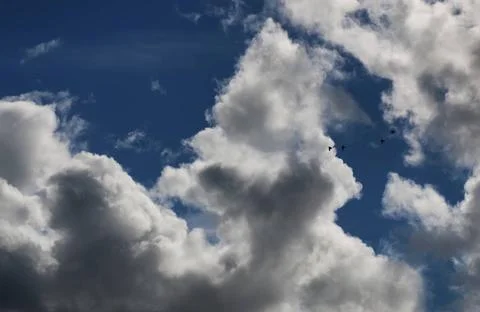 Cloud sky dark big various objects of the summer season in the best of thi... Foto stock
