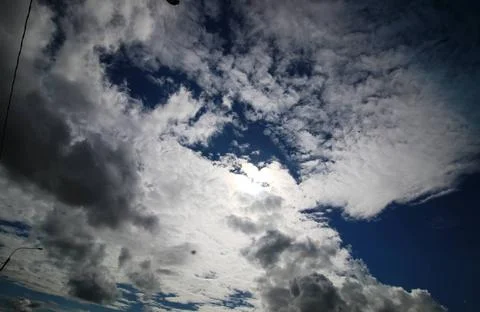 Cloud sky dark big various objects of the summer season in the best of thi... Foto stock