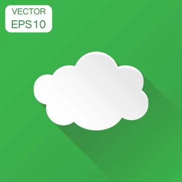 Cloud sky icon. Business concept clouds pictogram. Vector illustration on gre Stock Illustration