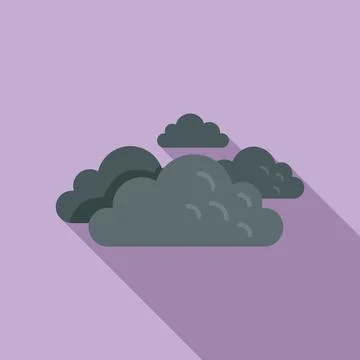 Cloud sky icon flat vector. Forecast sunny イラスト素材