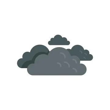 Cloud sky icon flat vector. Forecast sunny イラスト素材