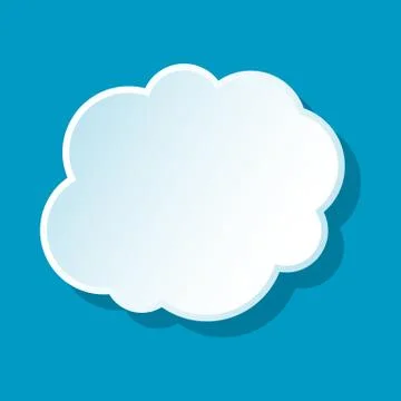 Cloud on sky icon Illustrazione stock