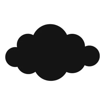 Cloud in sky icon, simple style. Illustrazione stock
