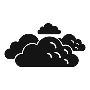 Cloud sky icon simple vector. Forecast sunny Illustrazione stock