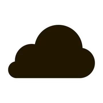 Cloud in the sky icon in trendy flat style isolated. Eps 10. Illustrazione stock