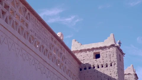 Cloud in the sky Morocco architecture 2 Stock Footage 128617249