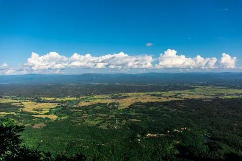Cloud in the sky over forest mountain Stock Photos