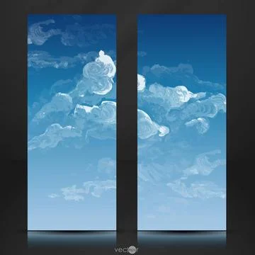 Cloud, Sky Painted Background Cloud, Sky Painted Background. Vector Illust... Photos