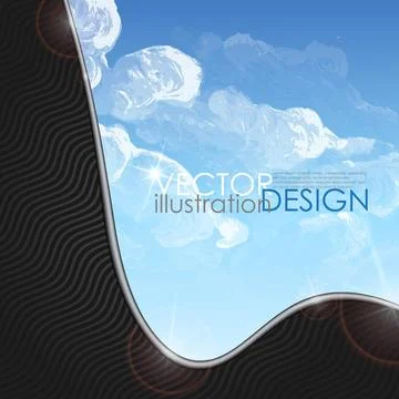 Cloud, Sky Painted Background Cloud, Sky Painted Background. Vector Illust... Stock Photos