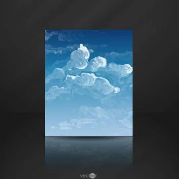 Cloud, Sky Painted Background Cloud, Sky Painted Background. Vector Illust... Fotos de archivo