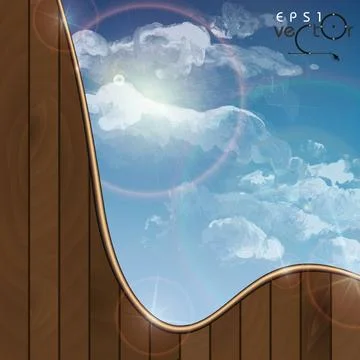 Cloud, Sky Painted Background Cloud, Sky Painted Background. Vector Illust... Stock Photos