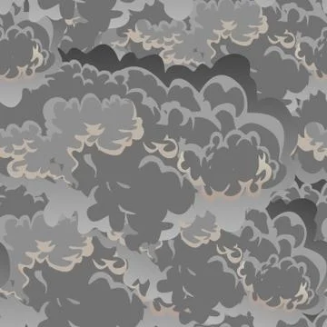 Cloud in the sky seamless pattern, air nature decorative background, texture for Illustrazione stock
