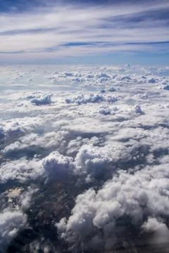 On the cloud in the sky softly focus Stock Photos