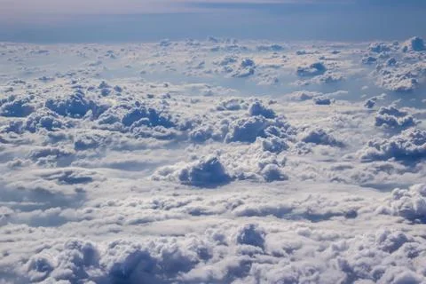 On the cloud in the sky softly focus Stock Photos