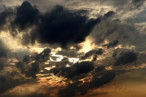 Cloud, sky in  the spring 1 Stock Photos