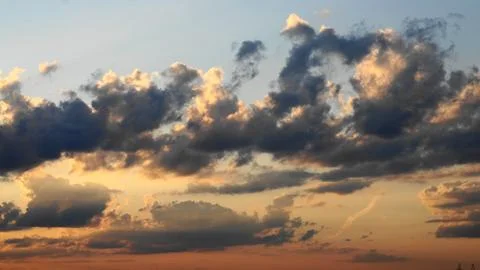 Cloud, sky in  the spring 2 Stock Photos