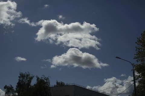 Cloud in sky. Summer sky. Lots of air. Stock Photos