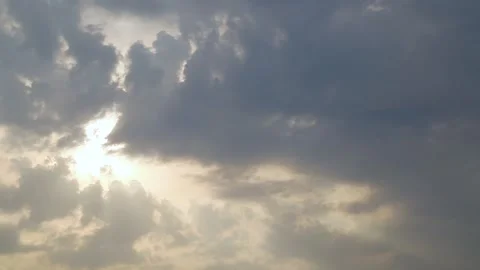 Cloud in the sky with sun Timelapse Stock Footage 240920270