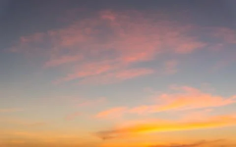 Cloud on sky at  sunset Stock Photos