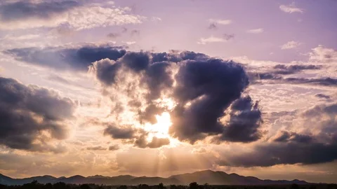 Cloud sky time lapse 4K resolution video Stock Footage 91950272
