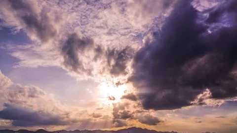Cloud sky time lapse 4K resolution video Stock Footage 92785063