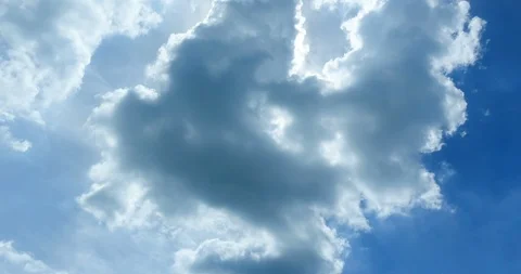 Cloud sky time lapse , cloud moving and sun light 4K resolution video Stock Footage 90601519
