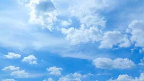 Cloud sky time lapse , cloud moving and sun light 4K resolution video Stock Footage 90626125