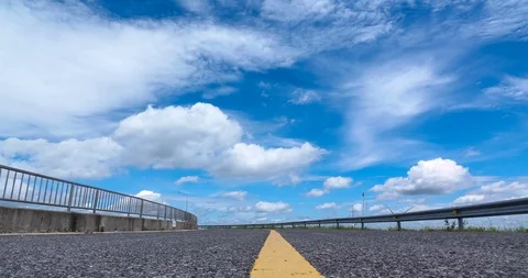 Cloud sky time lapse , cloud moving and sun light. Stock Footage 95085385