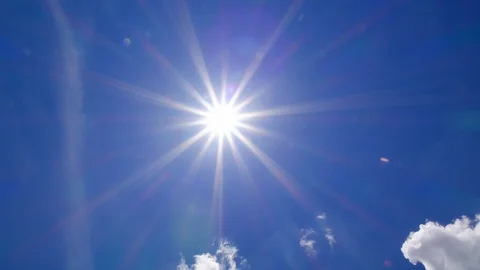 Cloud sky time lapse , cloud moving and sun light 4K resolution video Stock Footage 108675316